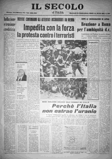 martedì 10 settembre 1963