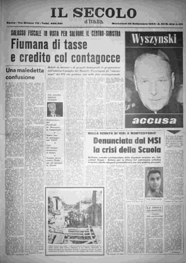 mercoledì 25 settembre 1963