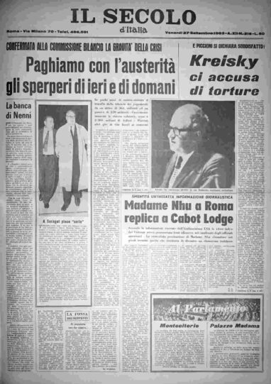 venerdì 27 settembre 1963