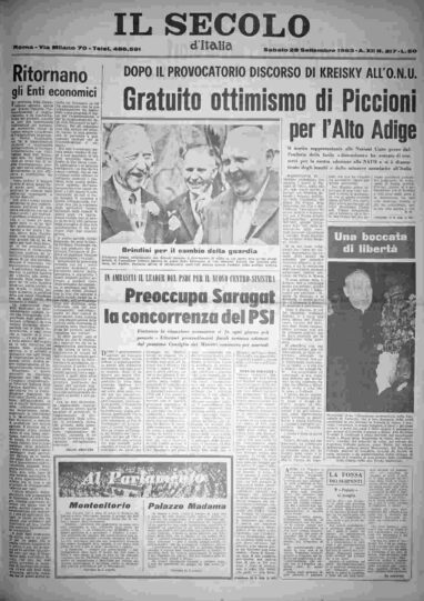 sabato 28 settembre 1963