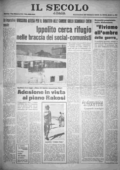 domenica 20 ottobre 1963