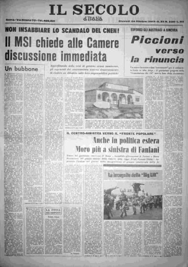 giovedì 24 ottobre 1963