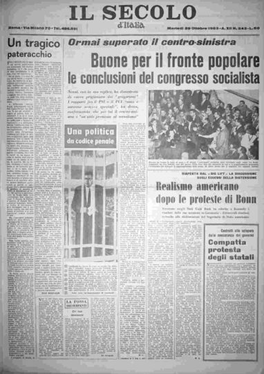 martedì 29 ottobre 1963