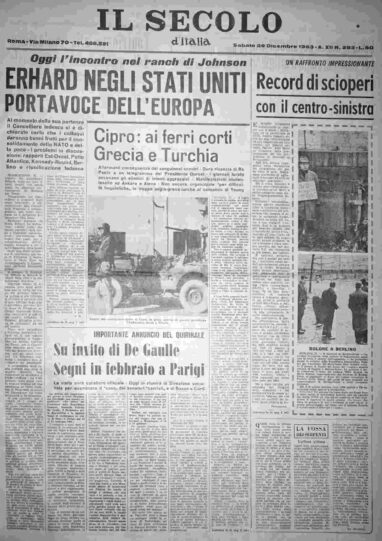 sabato 28 dicembre 1963