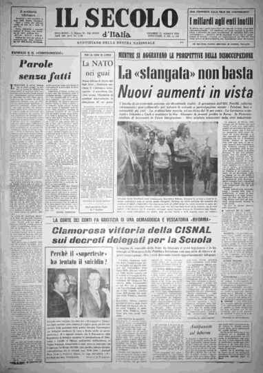 venerdì 23 agosto 1974