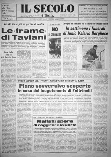 giovedì 29 agosto 1974