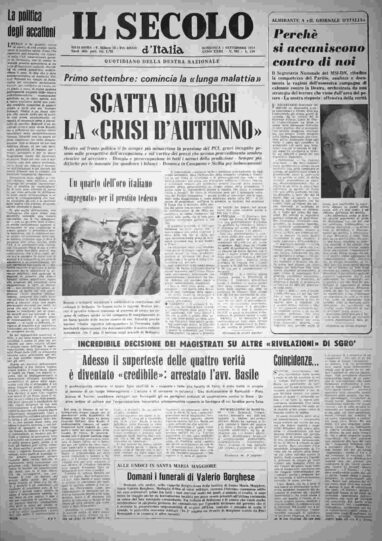 domenica 1 settembre 1974
