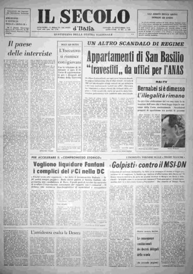 giovedì 19 settembre 1974