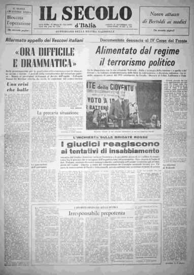 sabato 21 settembre 1974