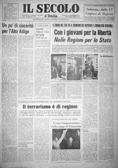 martedì 24 settembre 1974