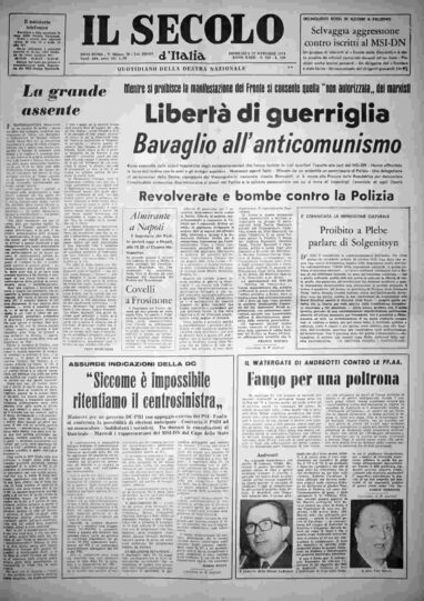 domenica 27 ottobre 1974