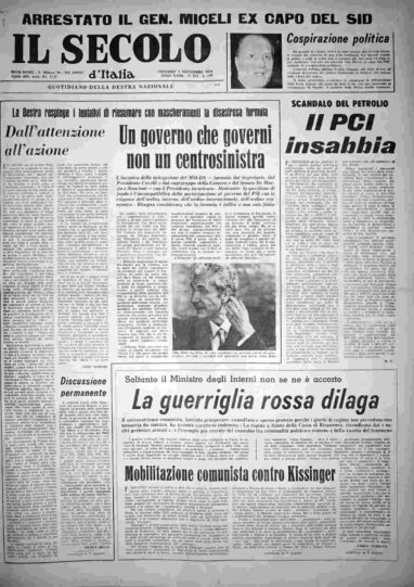 venerdì 1 novembre 1974