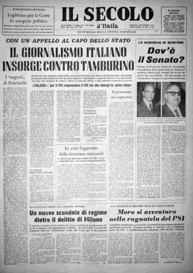 sabato 9 novembre 1974