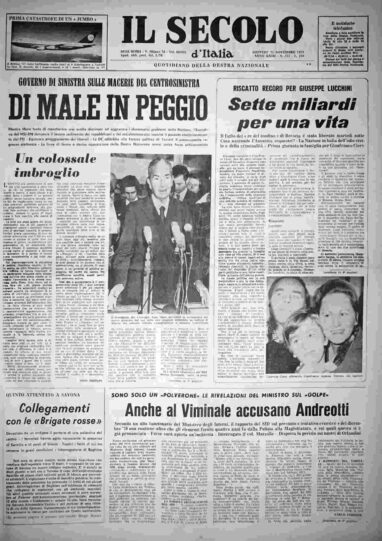 giovedì 21 novembre 1974