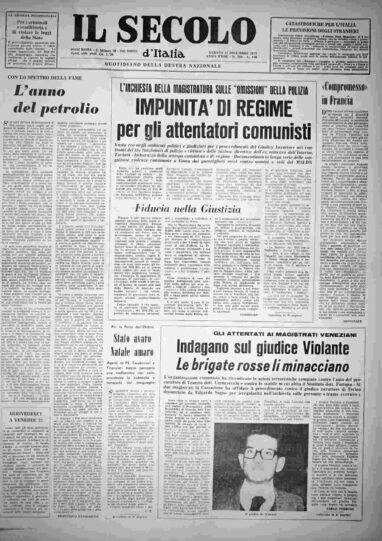 sabato 21 dicembre 1974