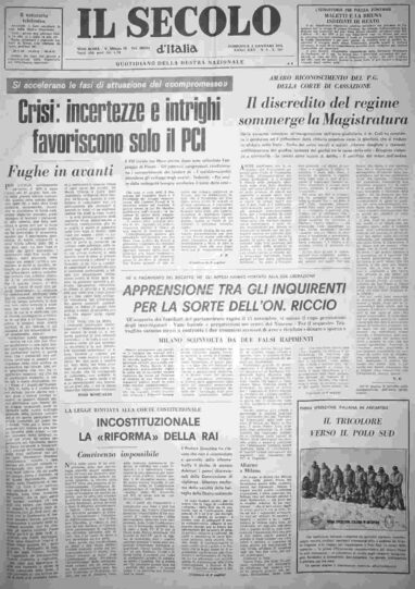 domenica 4 gennaio 1976