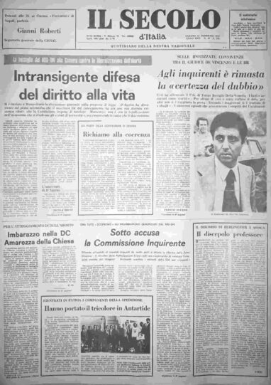 sabato 28 febbraio 1976