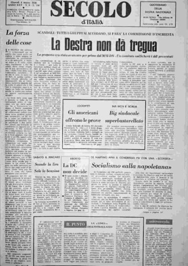 giovedì 4 marzo 1976