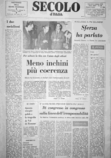 giovedì 11 marzo 1976