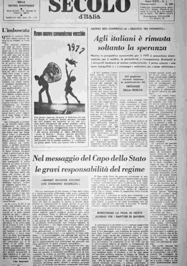 domenica 2 gennaio 1977