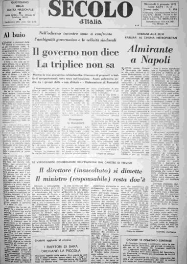 mercoledì 5 gennaio 1977