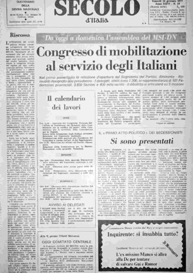 venerdì 14 gennaio 1977