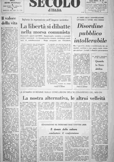 giovedì 20 gennaio 1977