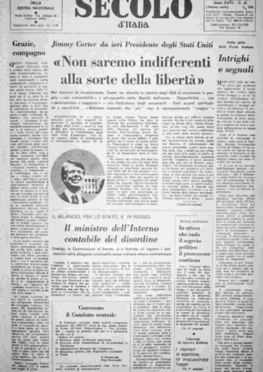 venerdì 21 gennaio 1977