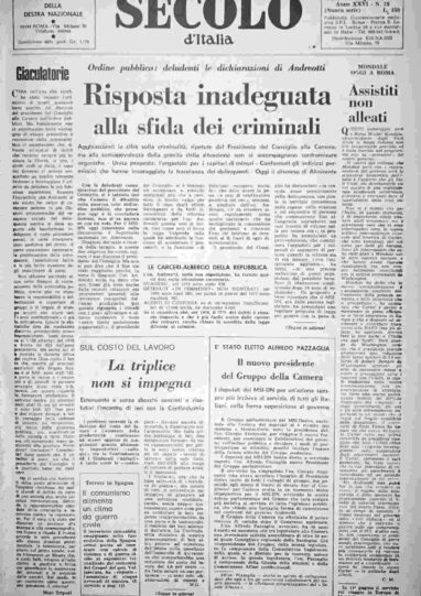 mercoledì 26 gennaio 1977