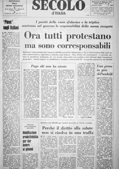 domenica 6 febbraio 1977