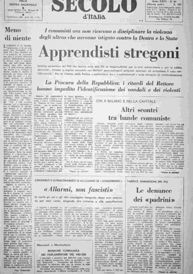 domenica 20 febbraio 1977