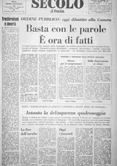 martedì 22 febbraio 1977