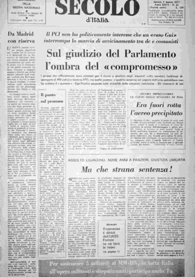 sabato 5 marzo 1977