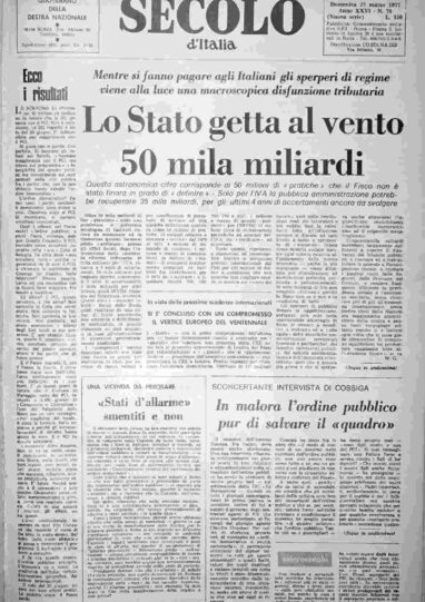 domenica 27 marzo 1977