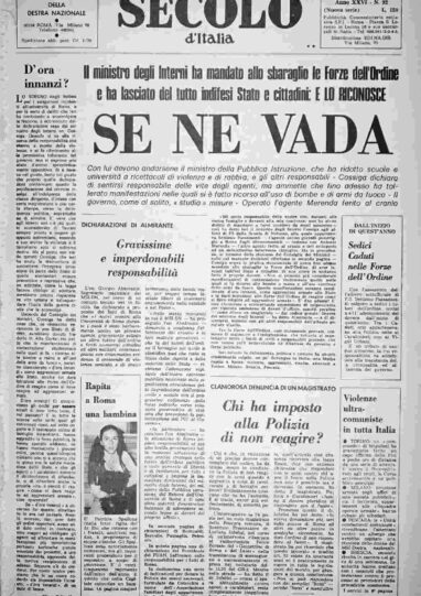 sabato 23 aprile 1977