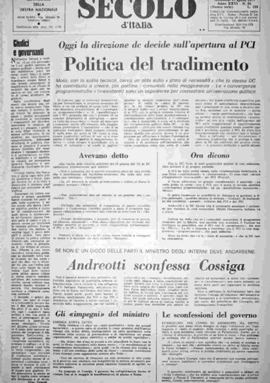 mercoledì 27 aprile 1977