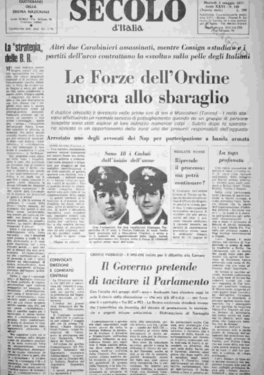martedì 3 maggio 1977