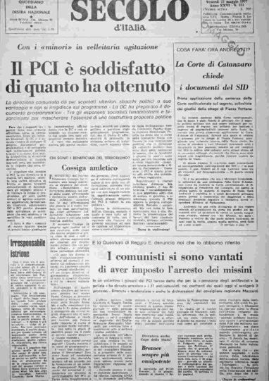 venerdì 27 maggio 1977