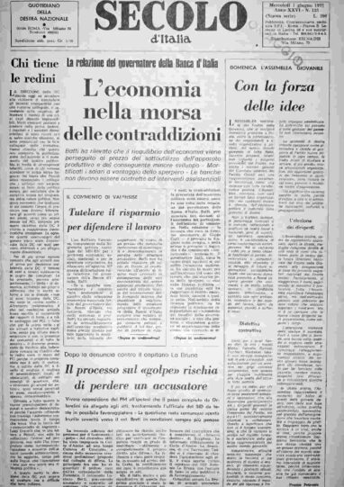 mercoledì 1 giugno 1977
