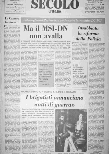 giovedì 16 giugno 1977