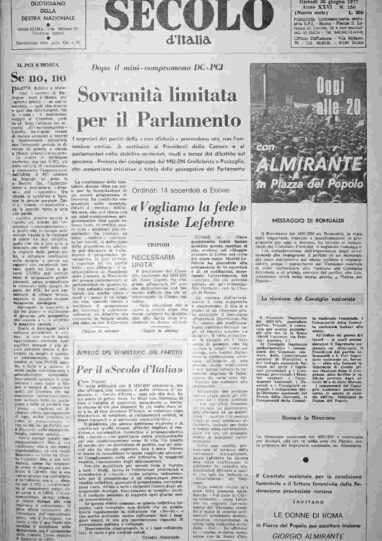 giovedì 30 giugno 1977