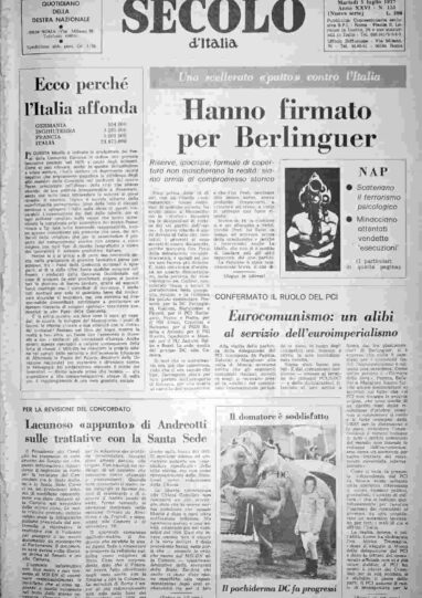 martedì 5 luglio 1977