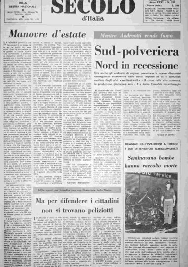 sabato 6 agosto 1977