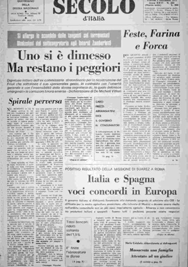 venerdì 2 settembre 1977