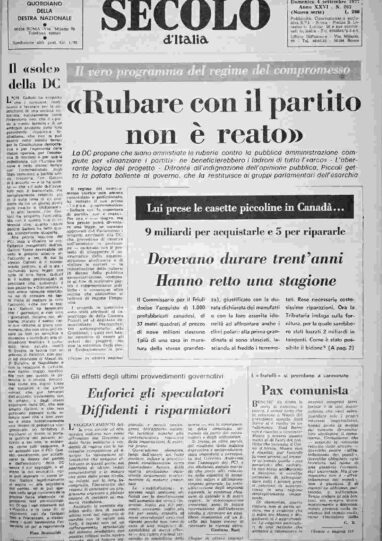 domenica 4 settembre 1977