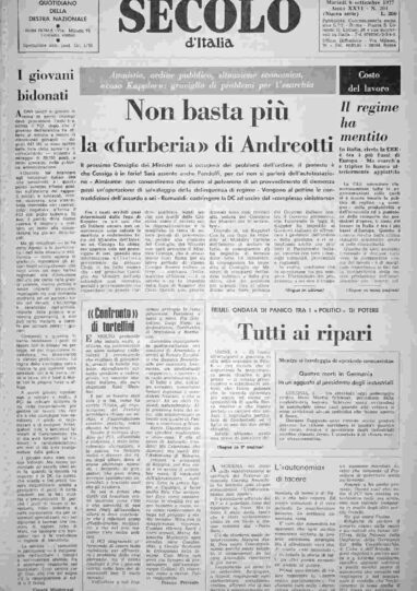 martedì 6 settembre 1977