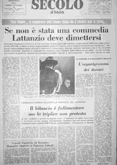 mercoledì 14 settembre 1977