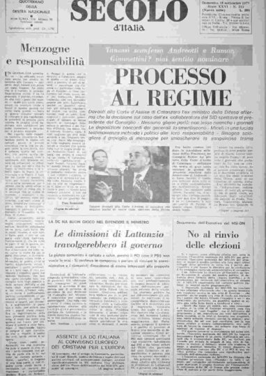domenica 18 settembre 1977