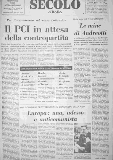 giovedì 22 settembre 1977