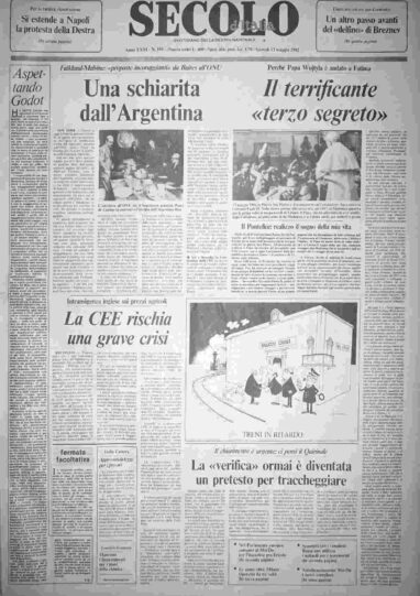 giovedì 13 maggio 1982